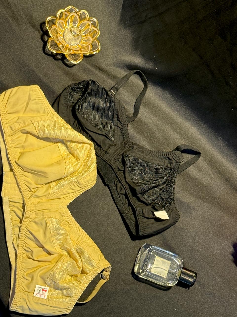 Cotton Shimmer Bra